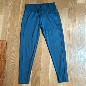 Blue adidas track pants